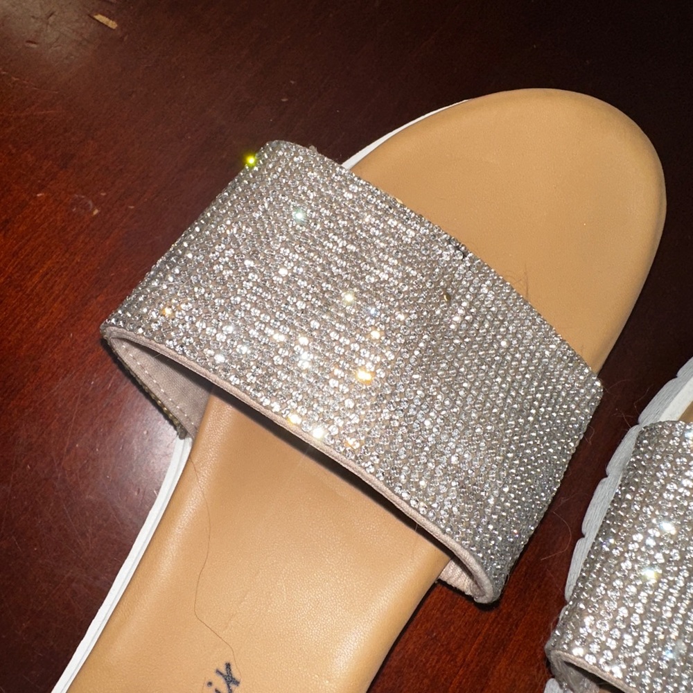 Wild Pair Rhinestone Sandals - Picture 2 of 5
